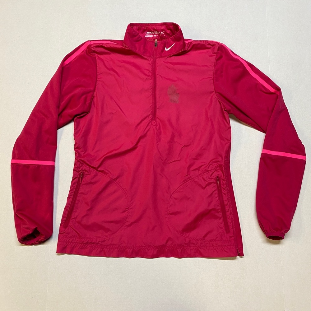 Nike Women’s Small Pink 1/4 Zip Windbreaker Golf Jacket